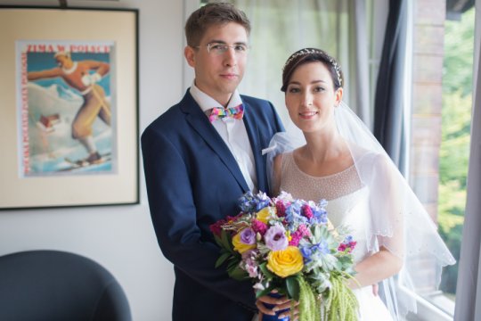 portret pary młodej, reportaż ślubny, przygotowania ślubne, fotograf Śląsk